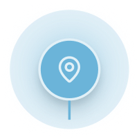Map Pin - Light Blue